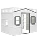 preview thumbnail 103 of 112, Solid Wood House Loft Bed with Ladder for Kids