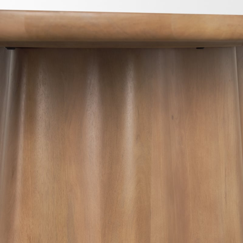 Jovani 94" Solid Brown Mango Wood Oval Dining Table - 94.0L x 47.0W x 30.0H Inches