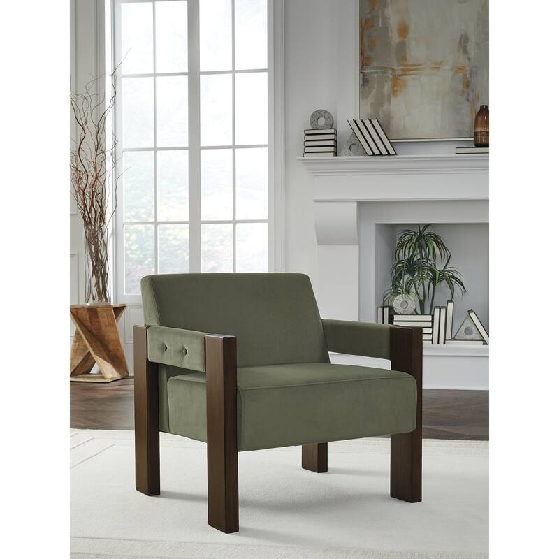 Signature Design by Ashley Adlanlock Green Accent Chair - 33" W x 31.25" D x 33" H