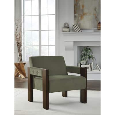 Signature Design by Ashley Adlanlock Green Accent Chair - 33" W x 31.25" D x 33" H