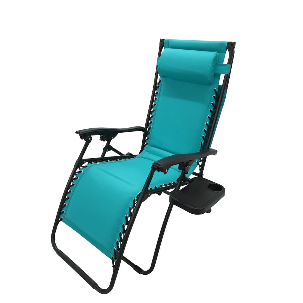 Styled Shopping Deluxe Padded Zero Gravity Chair with Canopy and Tray