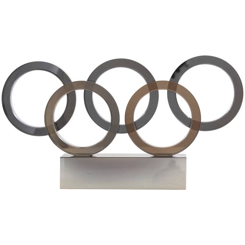 Black Crystal Geometric Decorative Sculpture