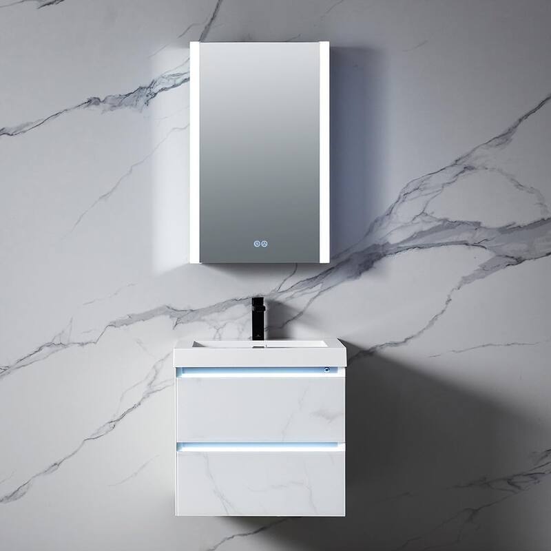 Blossom LED Bathroom Medicine Cabinet with Lighted Mirror, Anti-Fog