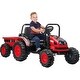 preview thumbnail 1 of 28, Ride on Tractor with Tiltable Trailer Red