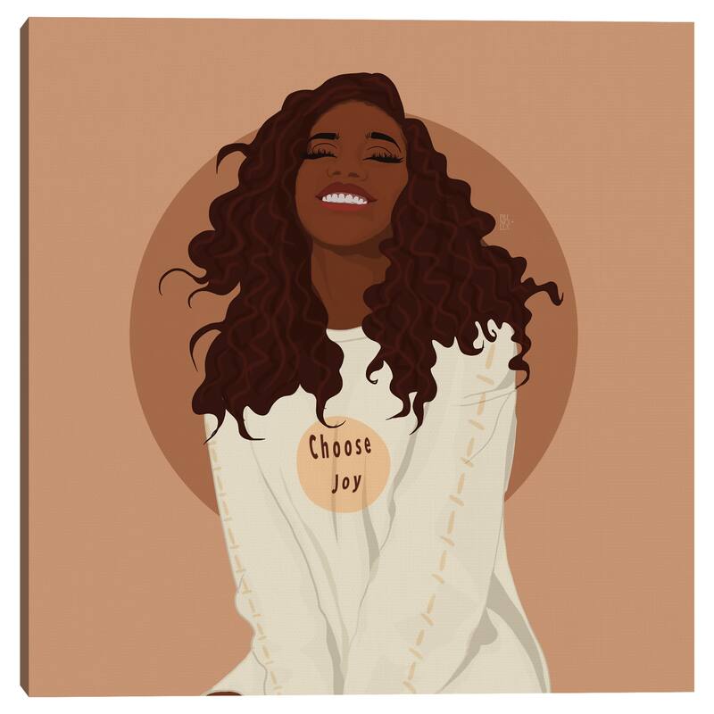 Choose Joy by Princella Canvas Art Print