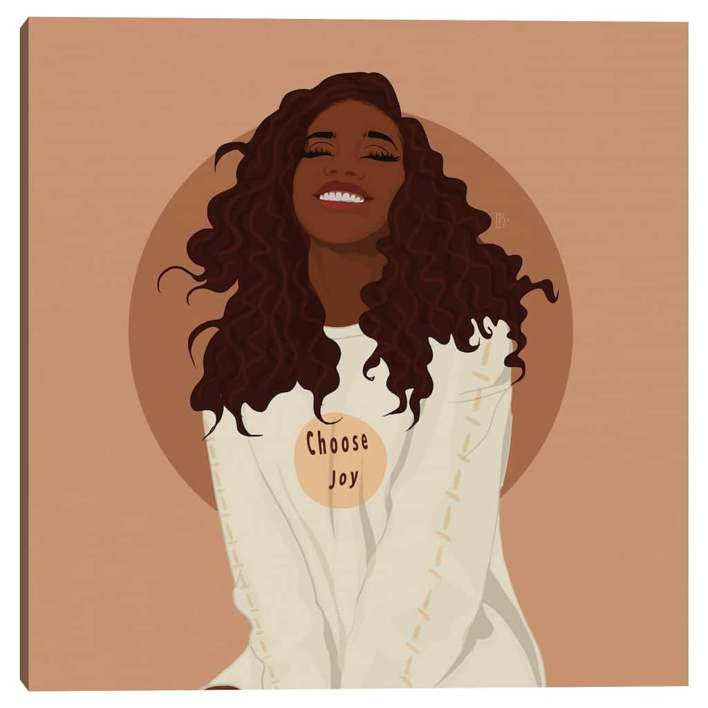 Choose Joy by Princella Canvas Art Print