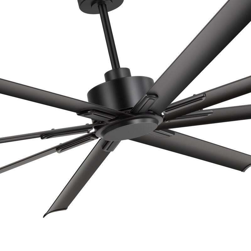 Large 72"/84"/96"/120" Black Ceiling Fan with Remote without Light-6/8 Aluminum Blades