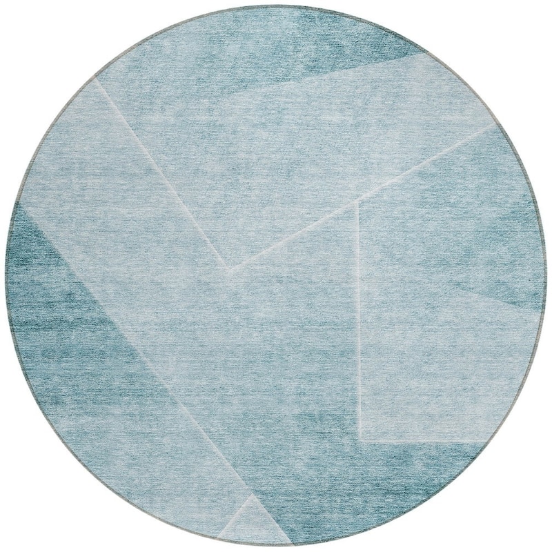 HomeRoots Abstract Transitional Rectangle Outdoor Rug