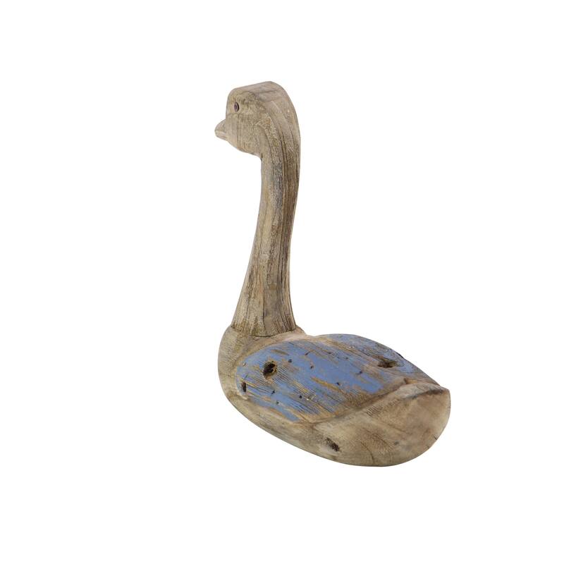 Wood Duck Decorative Sculpture - Set of 2 Brown - Roche River Decor