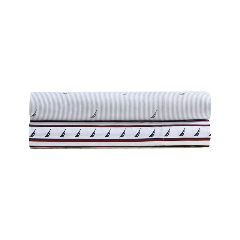 Nautica Comfort Cove Washed Printed Sheet Set
