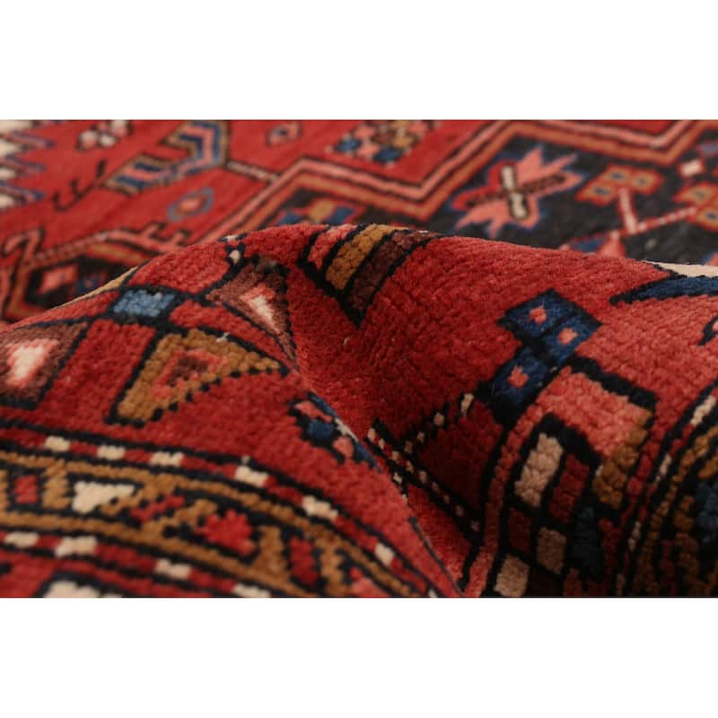 ECARPETGALLERY Hand-knotted Sarabi Red Wool Rug - 3'7 x 11'2