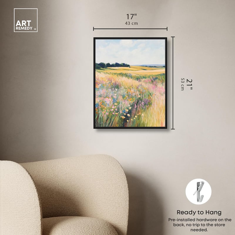 Open Field II Canvas by Art Remedy