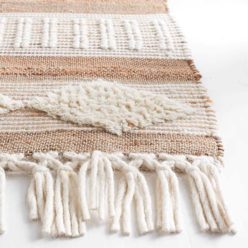 SAFAVIEH Flatweave Natural Fiber Verdiana Jute & Wool Rug