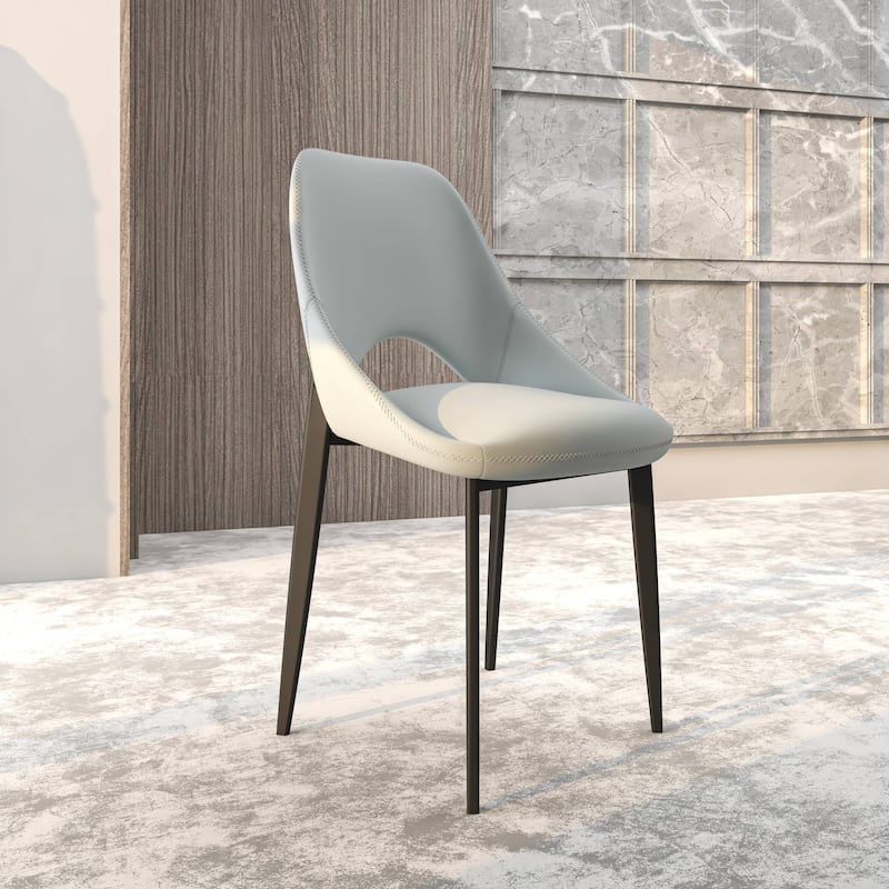 Amalfi Set of 4 Dining Chairs - Stylish & Comfortable Curved Open Back Accent Chair - Versatile Seating for Home or Apartment
