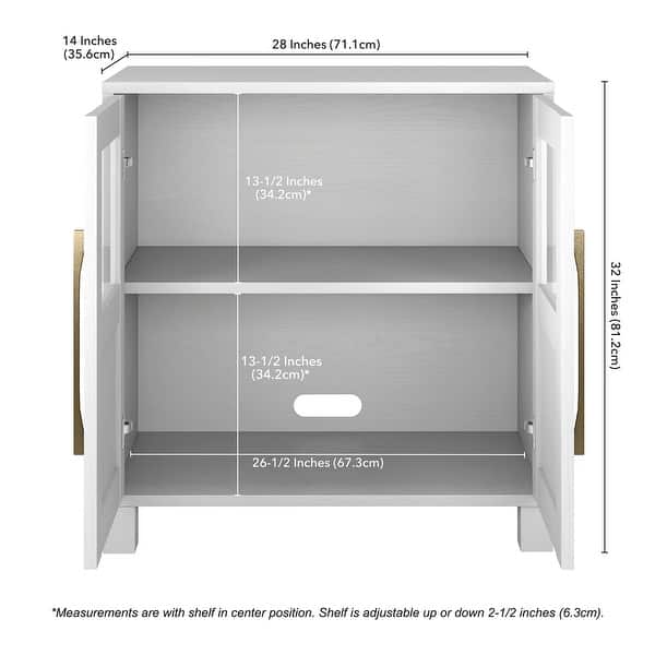 dimension image slide 3 of 4, Holbrook 28" Wide Rectangular Accent Cabinet - 28" Wide