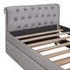 preview thumbnail 10 of 34, Twin Size Upholstered daybed with Trundle, Wood Slat Support,Maximized space