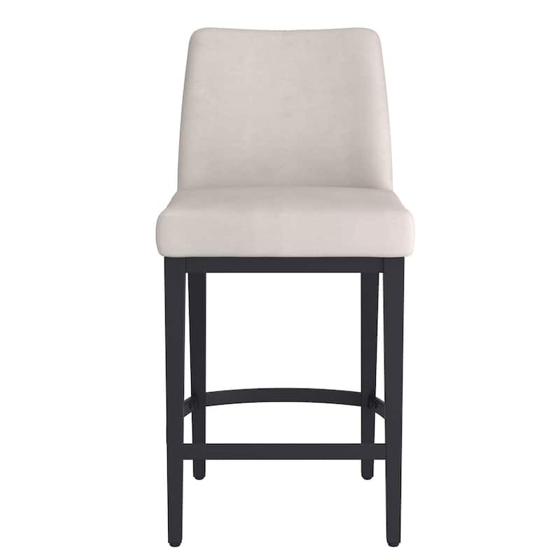 Modern Fabric and Metal 26" Counter Stool, Set of 4