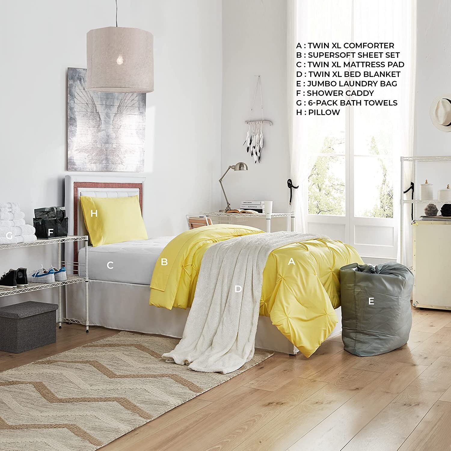 Yellow on sale twin blanket
