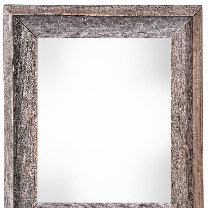 HomeRoots 11" x 14" Gray Solid Wood Hanging Picture Frame