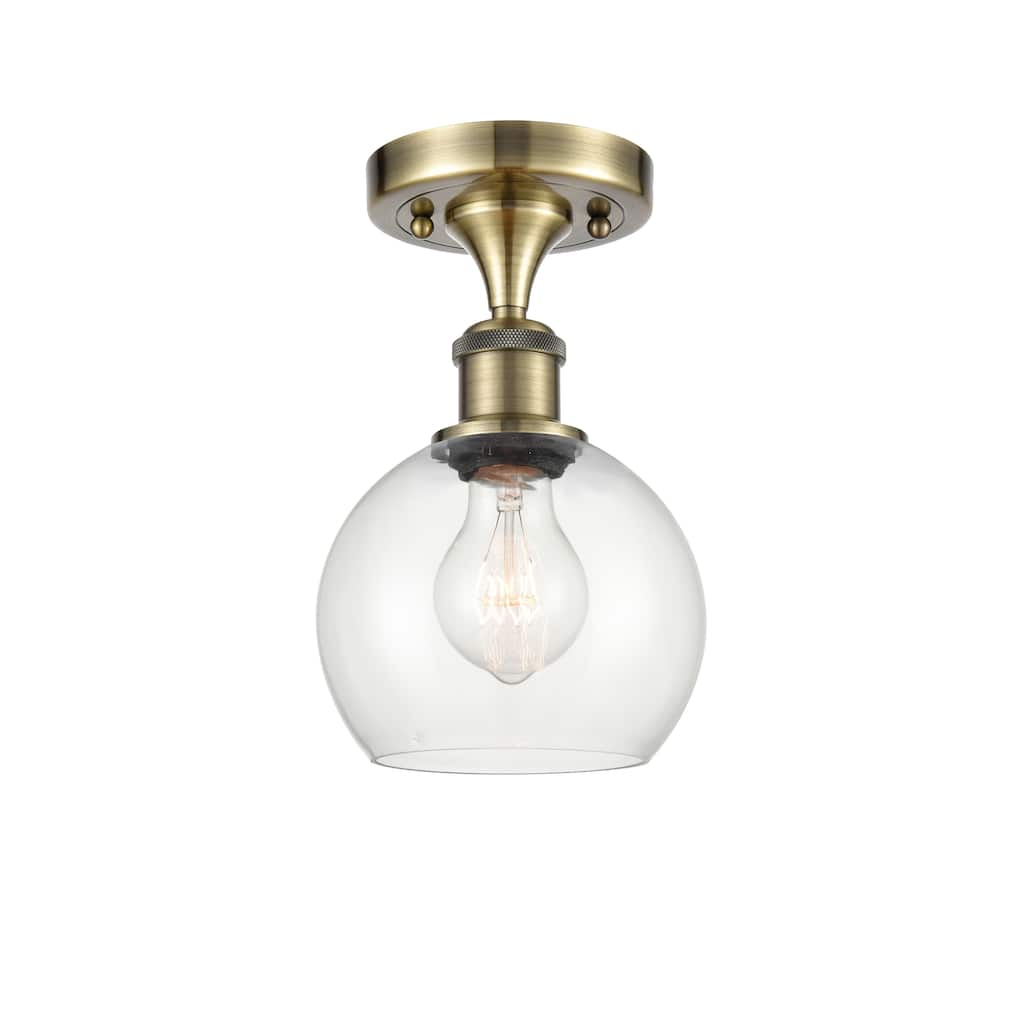 Innovations Lighting Athens - 1 Light 6" Semi-Flush Mount
