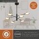 preview thumbnail 7 of 9, Vaxcel Lighting P0424 6 Light 35" Wide LED Suspension Pendant