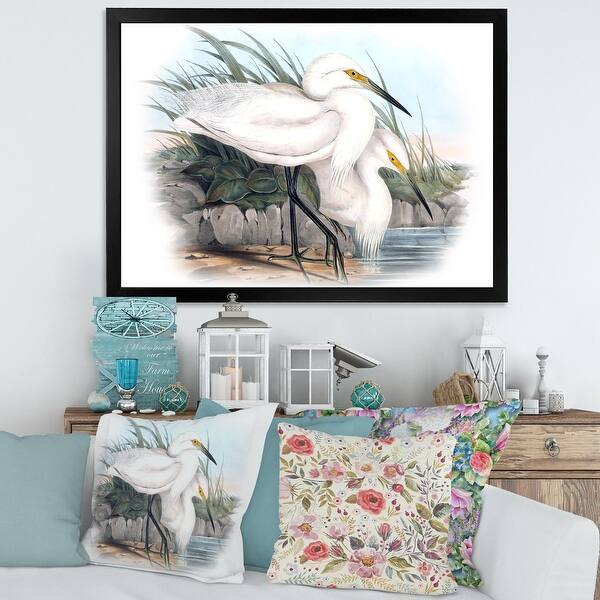 slide 2 of 10, Designart 'Vintage Bird Life I' Traditional Framed Art Print 20 In. Wide x 12 In. High - Black