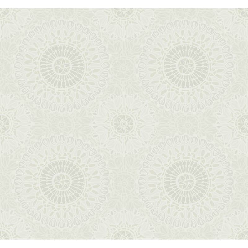 Seabrook Designs Lennox Medallions Unpasted Wallpaper