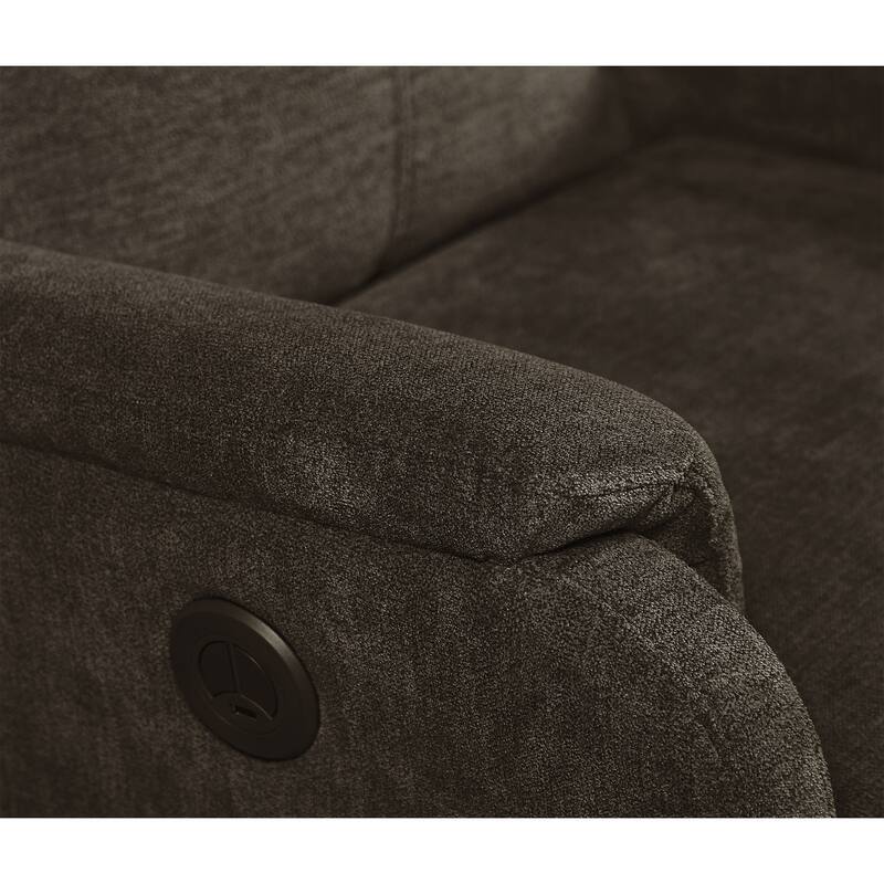 Recliner Chair with Power Recline, USB Port, Lumbar Support, and Anti-Pilling Fabric - Ideal for Small Spaces