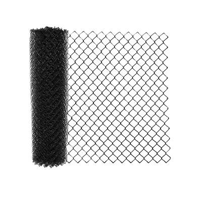 ALEKO 5X50 Feet PVC Coated Galvanized Steel Chain Link Fence Black Fabric