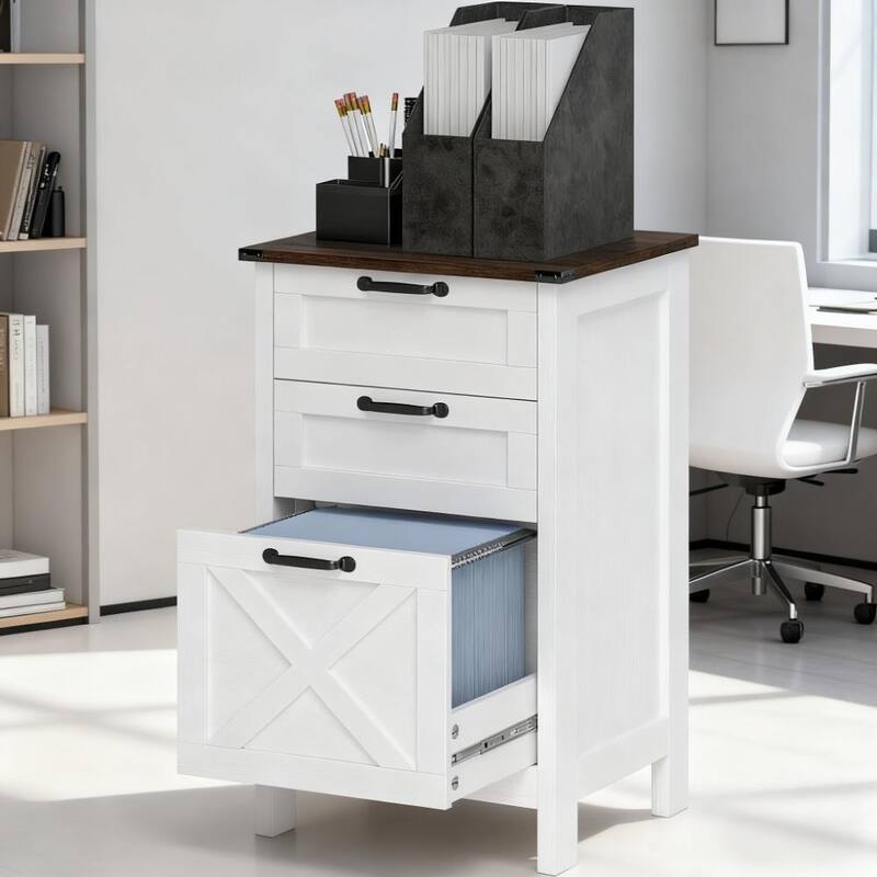 Modern Style File Cabinet with 3 Drawers,Office Storage Cabinet for A4,For Home and Office