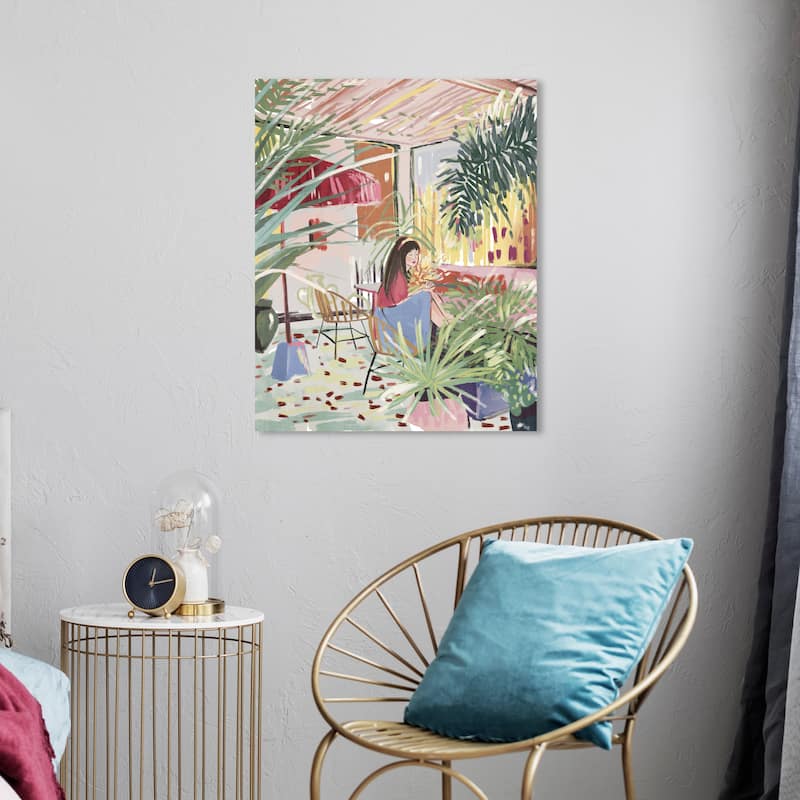 Wynwood Studio Fashion and Glam Grateful Everyday Green and Modern & Contemporary Wall Art Canvas Print - 24 x 20