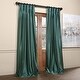 preview thumbnail 33 of 42, Exclusive Fabrics Solid Faux Dupioni Pleated Blackout Curtain Panel