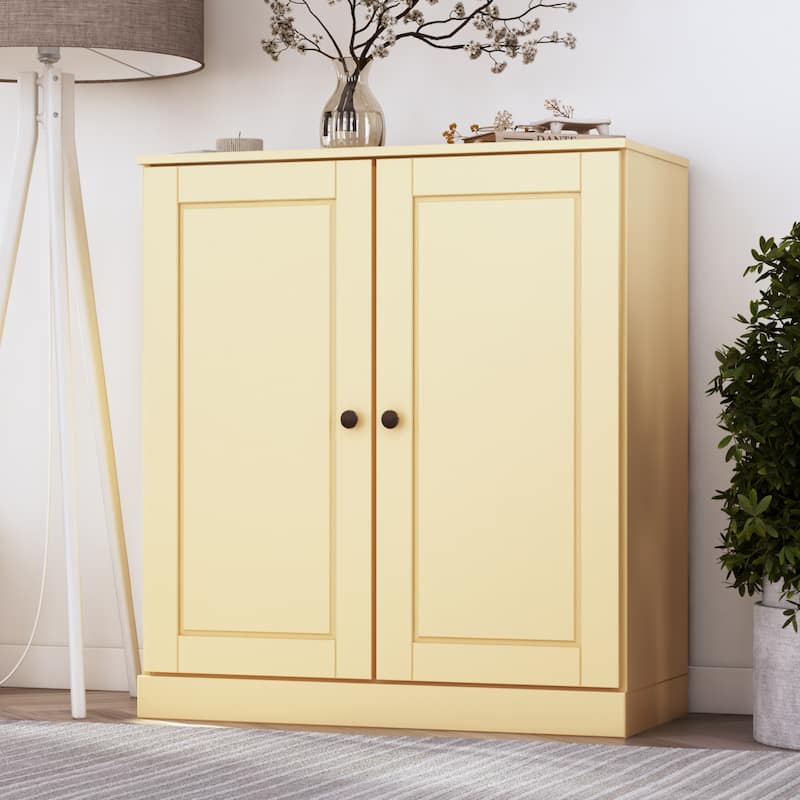 Palace Imports 100% Solid Wood 3-Shelf Bookcase, Adjustable Shelves, 32" Wide, 35.75" Tall