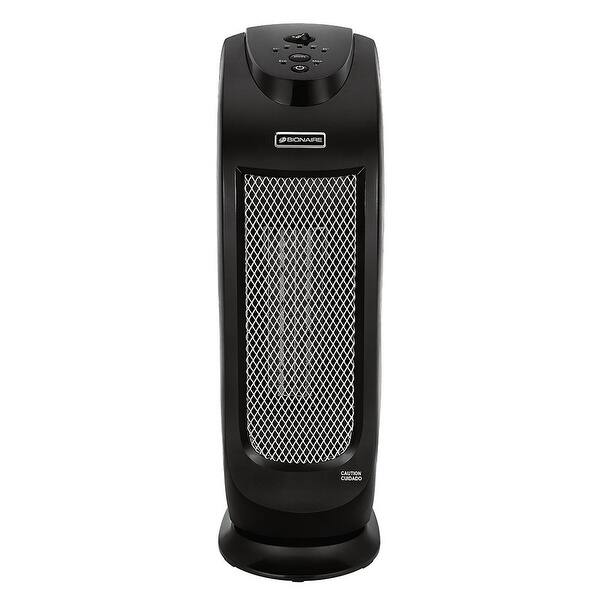 Shop Bionaire Bch7302 Num 1500w Oscillating Ceramic Tower Heater In Black Overstock 13189662