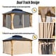 preview thumbnail 71 of 133, EROMMY Hardtop Gazebo,Outdoor Pergola with Double Roof & Netting & Curtains,Heavy Duty Canopy for Patio, Backyard, Pool party