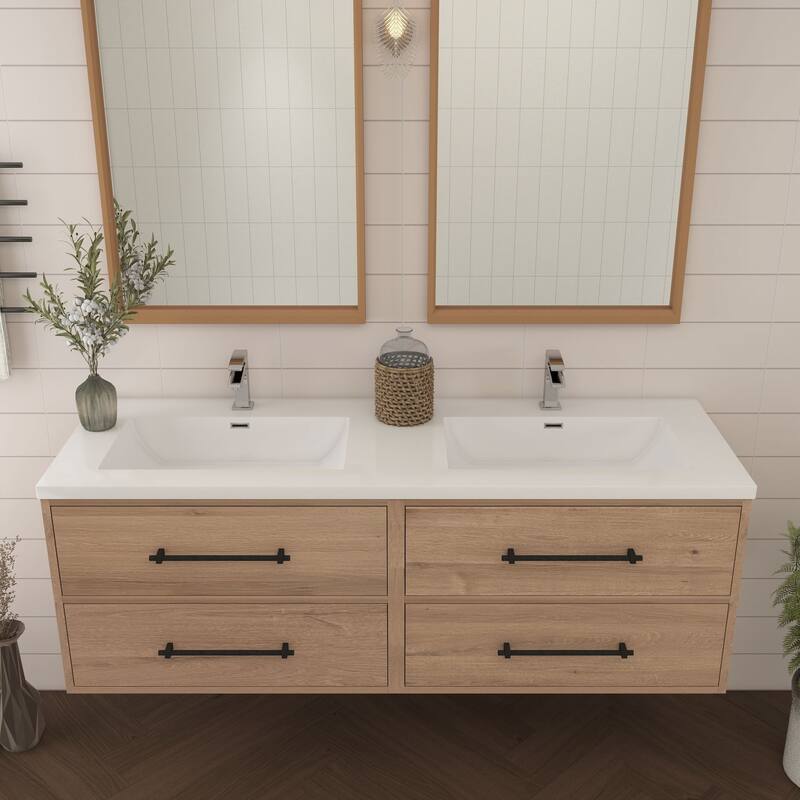 Victoria 48'' Floating Vanity with Double Reinforced Acrylic Sink - 47.5