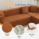 preview thumbnail 8 of 10, 105.5" Polyester Upholstered Modular Oversized L-Shaped Comfy Sectional Compressed Sofa