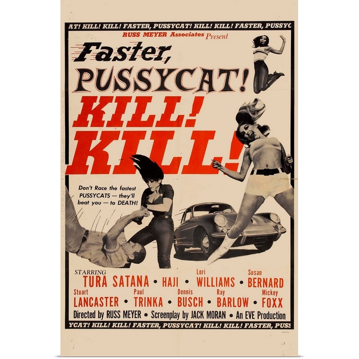 Faster, Pussycat! Kill! Kill! 額入りポスター‼️ Amazon.com: Faster Pussycat, Kill! Kill! (1965) Movie Poster
