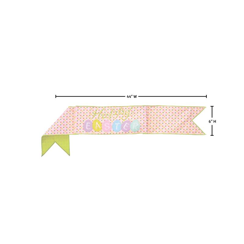 6"X44" "Happy Easter" Egg Banner