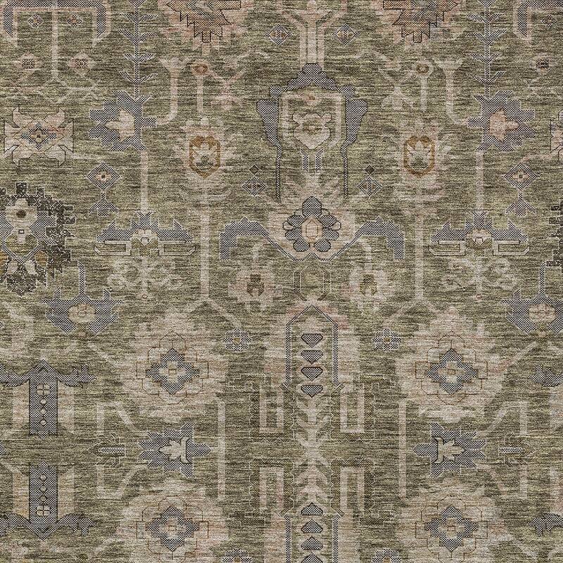 HomeRoots Oriental Traditional Rectangle Outdoor Rug