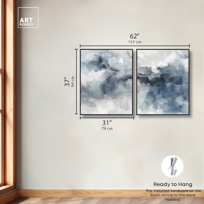 Calming Tides Canvas Set of 2 by Art Remedy