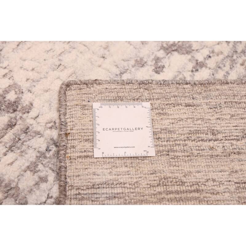 ECARPETGALLERY Hand Loomed Elysian Grey Rug - 7'10 x 9'10