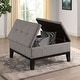 preview thumbnail 15 of 15, Atkinson Transitional Linen Split-top Storage Cocktail Ottoman by Furniture of America