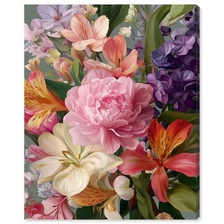 Over Bloom II Flower Art Pints Canvas Print by Art Remedy - Bed Bath ...