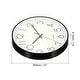 12" Wall Clock Battery Operated Silent Non-Ticking Round Clock Black ...