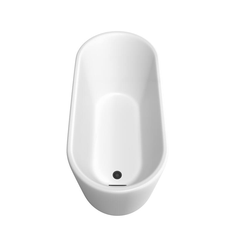 Wyndham Collection Ursula 59" Free Standing Acrylic Soaking Tub with
