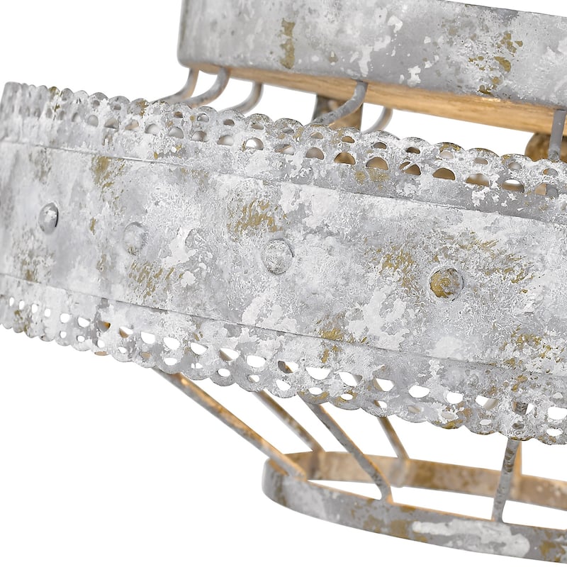 Golden Lighting's Ferris 2-light Flush Mount