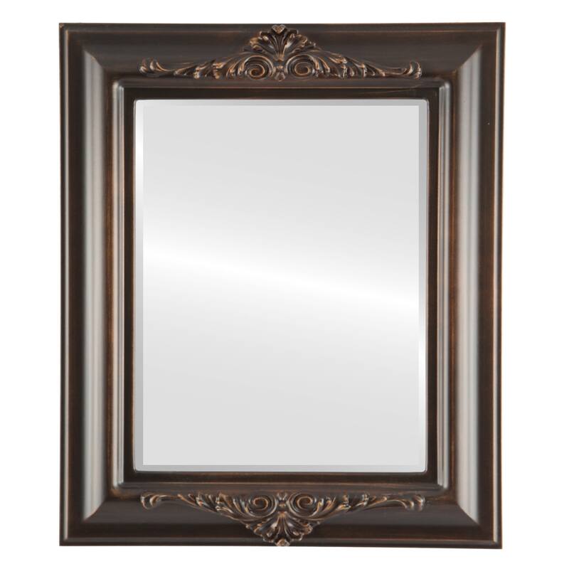 Winchester Framed Rectangle Mirror in Rubbed Bronze - Antique Bronze