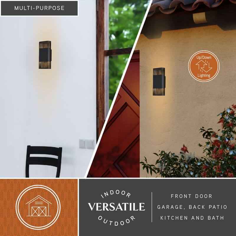 Vaxcel Lighting T0767 Skyline 2 Light 11" Tall LED Outdoor Wall Sconce