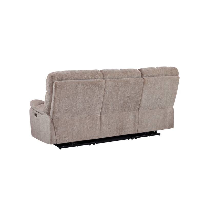 Dual Motor Power Recliner Sofa 2 Seater Multiple Combinations, Beige Fabric